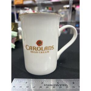 Carolans Irish Cream Coffee Mugs Gold Trim Ceramic